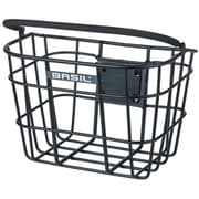 カゴ BASIL ブレーメン アルミニウム フロントバスケット KLICKFIXアダプタープレートツキ マットブラック 014336