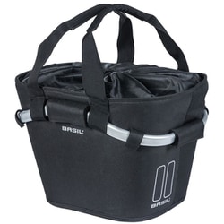 カゴ BASIL クラシックキャリーオール フロントバスケット 15L KLICKFIXアダプタープレートツキ ブラック 014339