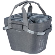 カゴ BASIL クラシックキャリーオール フロントバスケット 15L KLICKFIXアダプタープレートツキ グレー 014340