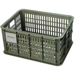 カゴ BASIL クレート S 17.5L モスグリーン 014349