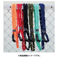 カギ KUHAKU 蜜柑（ミカン） 4MMX180CM スチールチェーン+ダイヤルロック ブラック 030372