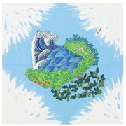 AMB-04 [風呂敷 50cm 浅山美里 ふろしき 富士山 綿]