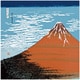 27-020081 [風呂敷 丹後ちりめん浮世絵ふろしき二巾 赤富士 約68cm幅]