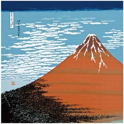 27-020081 [風呂敷 丹後ちりめん浮世絵ふろしき二巾 赤富士 約68cm幅]
