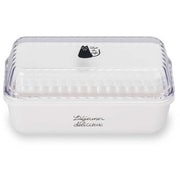 お弁当箱 2段 chat du cafe ネコ 長角EMランチ 590ml ランチボックス クリアホワイト