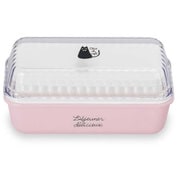 お弁当箱 2段 chat du cafe ネコ 長角EMランチ 590ml ランチボックス クリアピンク