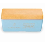 お弁当箱 1段 保冷剤付き 木目BCランチ Cafe de Paris 600ml ランチボックス ブルー