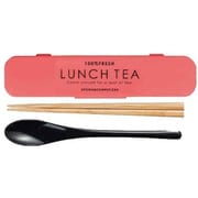 コンビセット 箸 スプーン LUNCH TEA カトラリー ピンク
