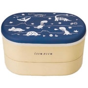 弁当箱 isso ecco ファミリーランチ きょうりゅう 3000ml 入れ子 ピクニック ネイビー