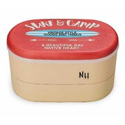弁当箱 Native Heart ファミリーランチ SURF&CAMP 3000ml 入れ子 ピクニック レッド