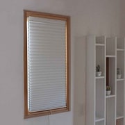 断熱スクリーン UVカット 小窓用 幅59×高さ90cm 突っ張り棒付き ハニカムシェード ホワイト NHT-3100S