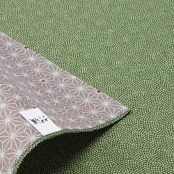 風呂敷 ランチクロス お弁当 48cm 中巾 さざら織両面ふろしき 緑