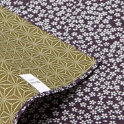 風呂敷 ランチクロス お弁当 50cm 中巾 綿有職小紋両面ふろしき 小桜 麻葉 紫