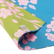 風呂敷 ランチクロス お弁当 50cm 中巾 京の両面おもてなし 桜 ライトブルー