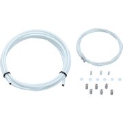 ブレーキケーブル KCNC ブレーキワイヤー＆ハウジングキット H-2500MM X1 W-900＆1700MM X1 ロード用 ケーブルセット ホワイト 220585