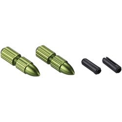 ケーブルパーツ KCNC スレッドロックインナーキャップ ブレーキケーブル用 2PCS グリーン 220636
