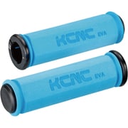 グリップ KCNC EVA ロックオン グリップ ブルー 120MM + ブラック ロックリング 441106