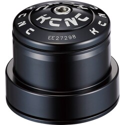 ヘッドセット KCNC KHS-F10 テーパー 1-1/8-1.5 セミインテグラル ブラック 502371