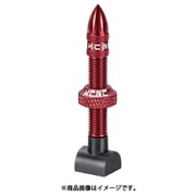 チューブ KCNC アルミチューブレスバルブ 50MM レッド AL7075 ラバー 761065