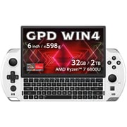 ポータブルゲーミングPC/GPD WIN4 国内正規版/6型/Ryzen7 6800U/メモリ 32GB/SSD 2TB/Windows 11 Home/ピュアホワイト GPDWIN4-WT32-2R