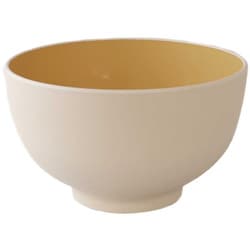 汁椀 450ml OWAN 丸 乾漆 プラスチック 日本製 アイボリー T-16616