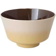 汁椀 400ml OWAN 角 グラデーション プラスチック 日本製 イエロー T-16628