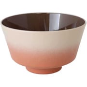 汁椀 400ml OWAN 角 グラデーション プラスチック 日本製 レッド T-16629