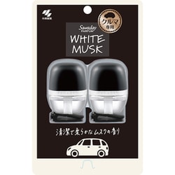サワデー 車用 パルファム ホワイトムスク 消臭芳香剤 クリップタイプ 6ml×2個パック