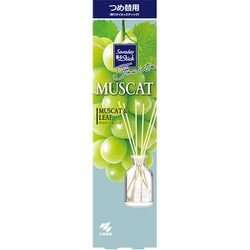 サワデー香るスティック フルーツ マスカット&リーフ 芳香剤 部屋用 詰め替え用 70ml ルームフレグランス