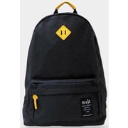 180-061E [w*lt（ウォルト） リュック レディース メンズ デイパック A4サイズ対応 BK]