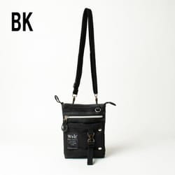 270-055Y [w*lt（ウォルト） インケースフラップ3WAYシザーバッグ BLACK]