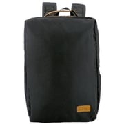 488-067E [w*lt（ウォルト） エルマ USBポート付き 2層式スクエアリュック BLACK]