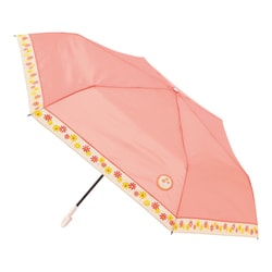 折りたたみ傘 婦人用 晴雨兼用 アデリアレトロ×エスタ アリス 54cm 手開き式 UVカット加工 オレンジ 1028702