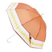 長傘 婦人用 晴雨兼用 アデリアレトロ×エスタ 梨 60cm 手開き式 8本骨 UV加工 モカブラウン 1029100