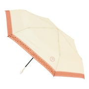 折りたたみ傘 婦人用 晴雨兼用 アデリアレトロ×エスタ フェンス 54cm 手開き式 UVカット加工 ベージュ 1029602