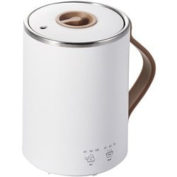 マグカップ型 電気ケトル 一人用 電気鍋 タイマー設定 350mL Cook Mug ホワイト HAC-EP02WH