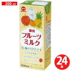 日本酪農協同 毎日フルーツミルク 200ml×24本