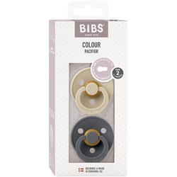 BIBS おしゃぶり カラー 2PK サイズ2 Vanilla/Iron BIBS120415