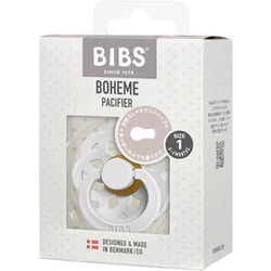 BIBS おしゃぶり ボヘミ 1PK サイズ1 White BIBS210211