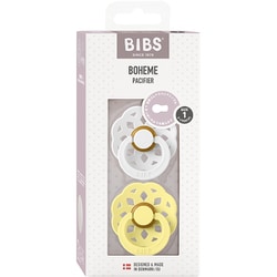 BIBS おしゃぶり ボヘミ 2PK サイズ1 White/Sunshine BIBS230121