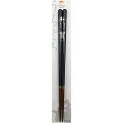 食洗箸 銀箔 セブンとキングジョー 23cm 黒
