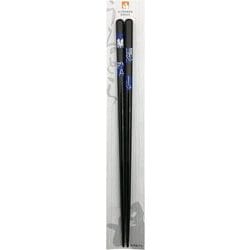食洗箸 銀箔 バルタン星人 市松 23cm 青