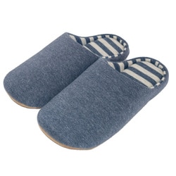 洗えるニットボーダー成型チャールス L ブルー AAAA6925BL