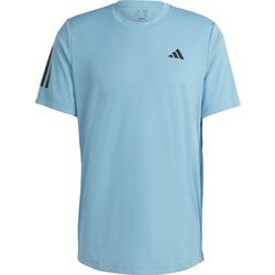 クラブ スリーストライプス テニス 半袖Tシャツ MLE72 HS3263 プリラブドブルー J/XLサイズ [テニス 半袖シャツ メンズウェア]