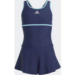 スイム ワンピース インナーメッシュブラ付き SWIM DRESS WITH INNER MESH BRA 25084 HS5296 チームネイビーブルー J160サイズ [スイミング 水着 ガールズ]