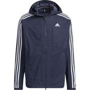 247 クロスジャケット デニムルック ストレッチウーブン フーデッドトラックトップ BXF22 IA9389 レジェンドインク/ホワイト J/2XLサイズ [トレーニングウェア ジャケット メンズ]