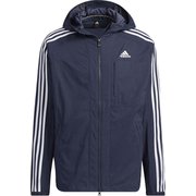 247 クロスジャケット デニムルック ストレッチウーブン フーデッドトラックトップ BXF22 IA9389 レジェンドインク/ホワイト J/Lサイズ [トレーニングウェア ジャケット メンズ]