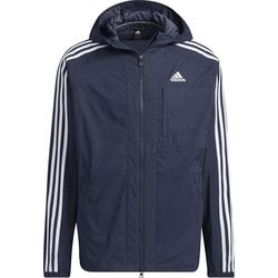 247 クロスジャケット デニムルック ストレッチウーブン フーデッドトラックトップ BXF22 IA9389 レジェンドインク/ホワイト J/Sサイズ [トレーニングウェア ジャケット メンズ]