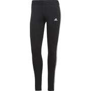 エッセンシャルズ 3ストライプス レギンス ESSENTIALS 3-STRIPES LEGGINGS 28881 GL0723 ブラック/ホワイト J/Sサイズ [ランニングウェア レギンス レディース]