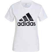 エッセンシャルズ ロゴ 半袖Tシャツ ESSENTIALS LOGO TEE 46361 GL0649 WHT/BLK J/Lサイズ [スポーツウェア 半袖シャツ レディース]